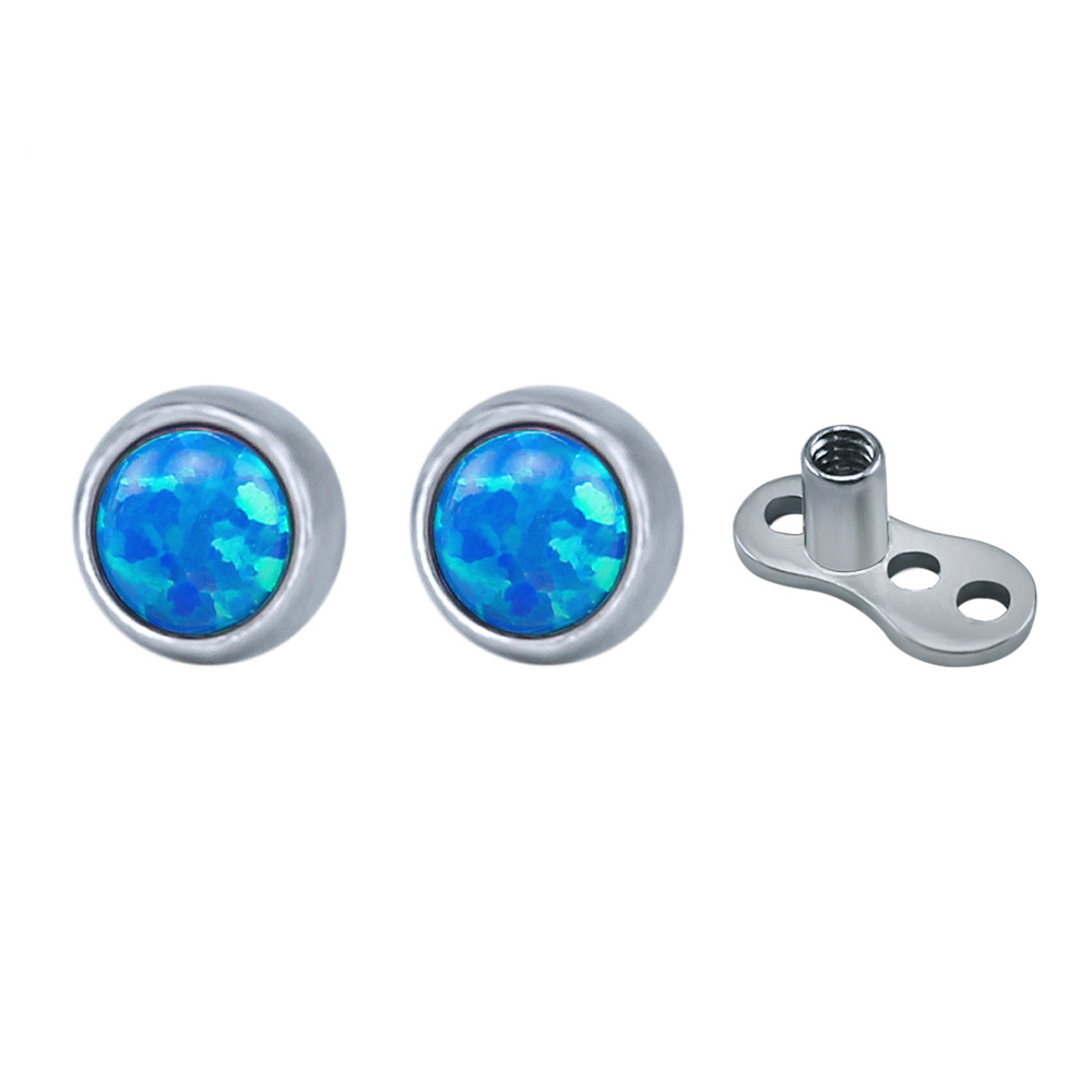 Dermal Anchor with Opal