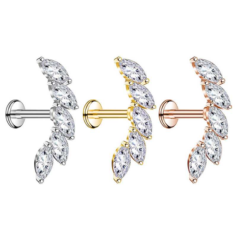 Piercing Stud with Chic CZ