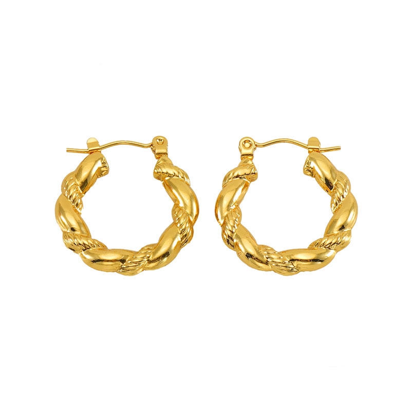 18k Gold Plated Hoop Earring