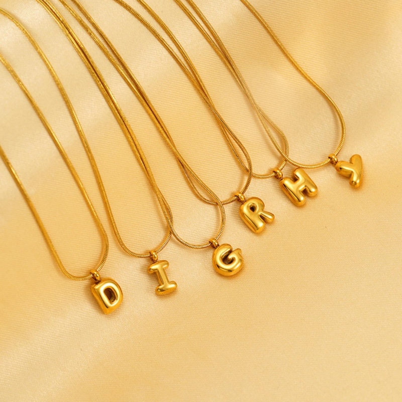 18k Gold Plated Alphabet Necklace