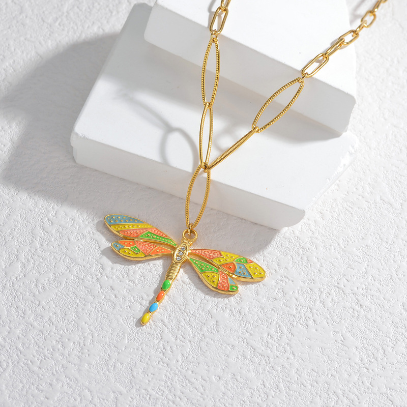 Necklace with Dragonfly Pendant