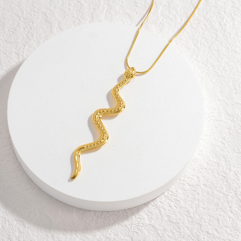 Necklace with Snake Pendant