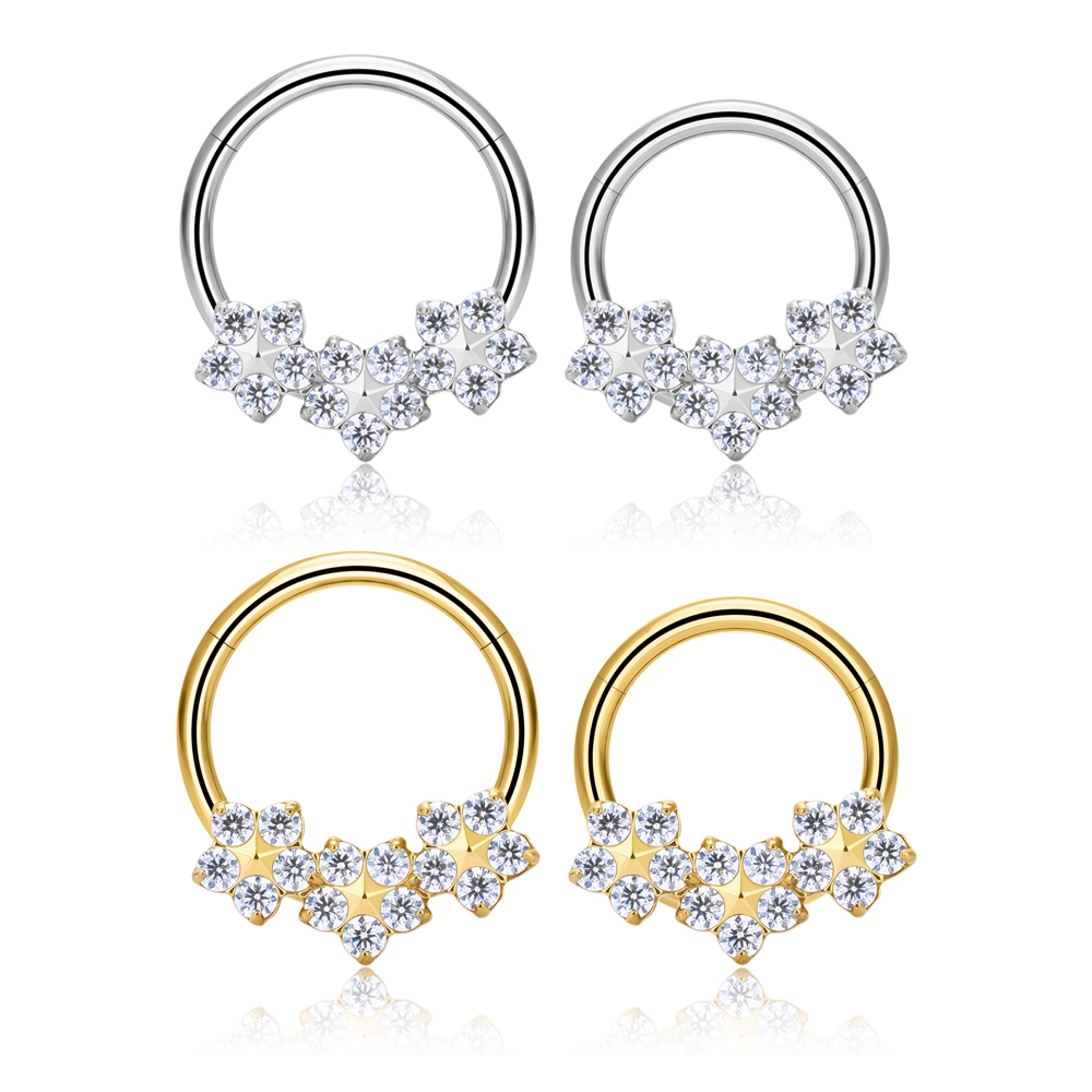 Segment Ring with Flowers