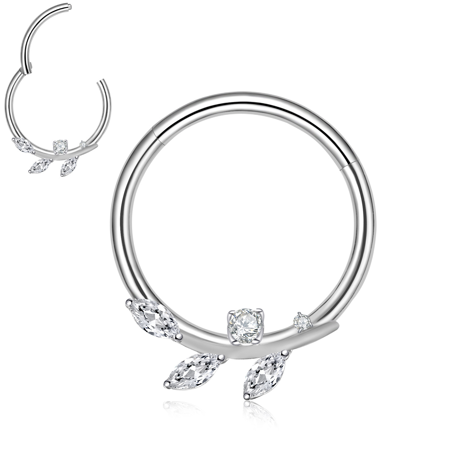 Hinged Segment Ring with Leaf