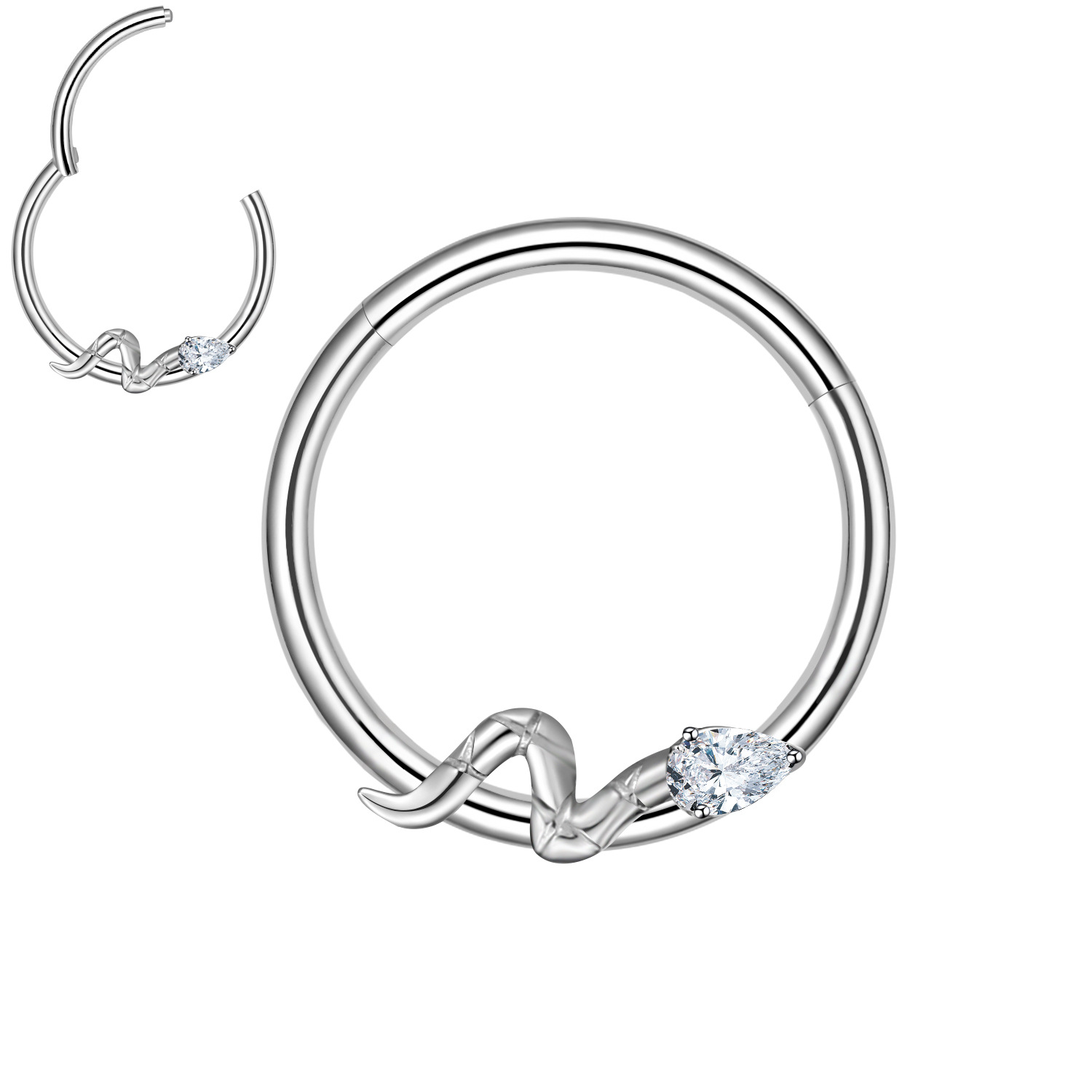Hinged Segment Ring with Snake