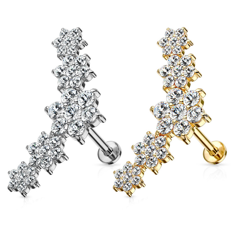 Piercing Stud with Chic CZ(图1)