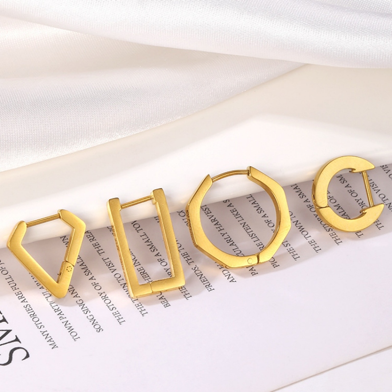 Gold-color Ear Huggies(图1)
