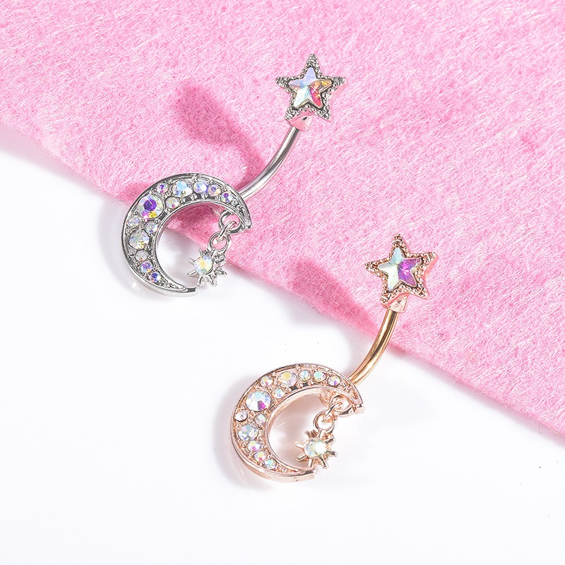 Navel Ring with Moon and Star(图1)