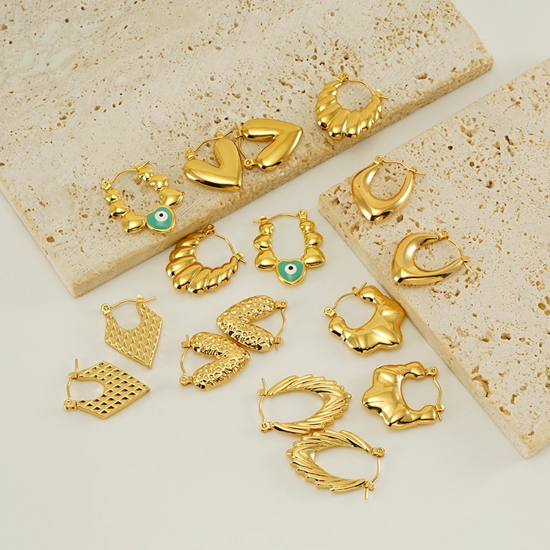 18k Gold Plated Ear Hoop(图1)