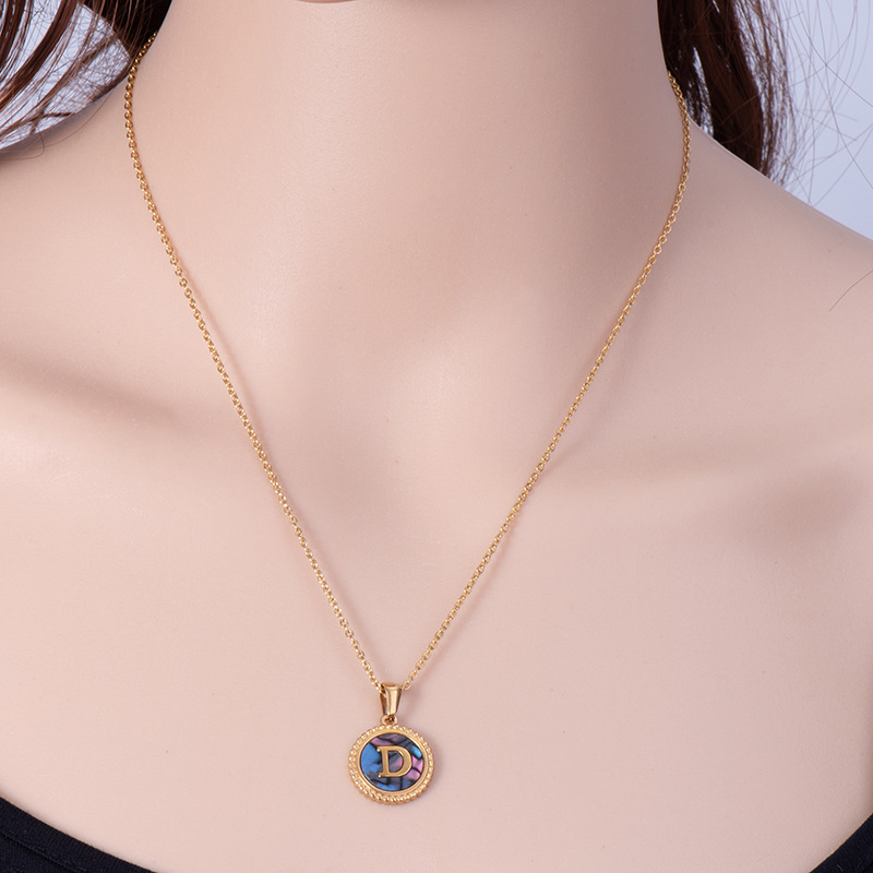 Alphabet Necklace with Shell(图1)