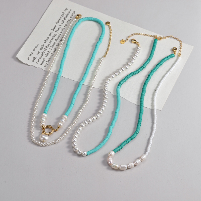 Bohemian Necklace with Pearl(图1)
