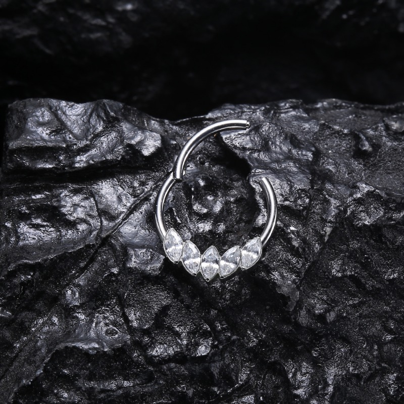 Hinged Segment Ring with 5 Marquises(图1)